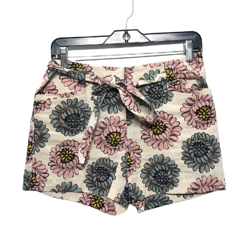 Floral Print Shorts Loft, Size 00 Laid