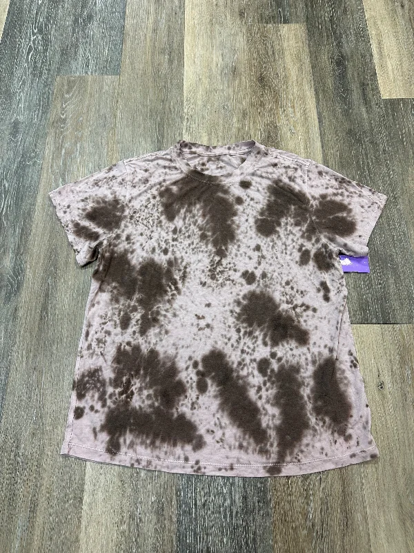 Athletic Top Short Sleeve By Lululemon In Tie Dye Print, Size: L Trendy Men's Bucket