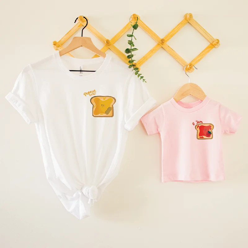 Peanut Butter & Jam Matching Mum & Kid T-shirts Sophisticated Men's 