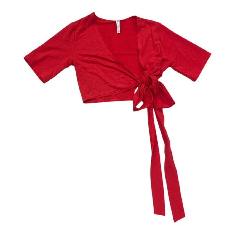 Athletic Top Short Sleeve By Fabletics In Red, Size: Xs Dynamic Men's Moto