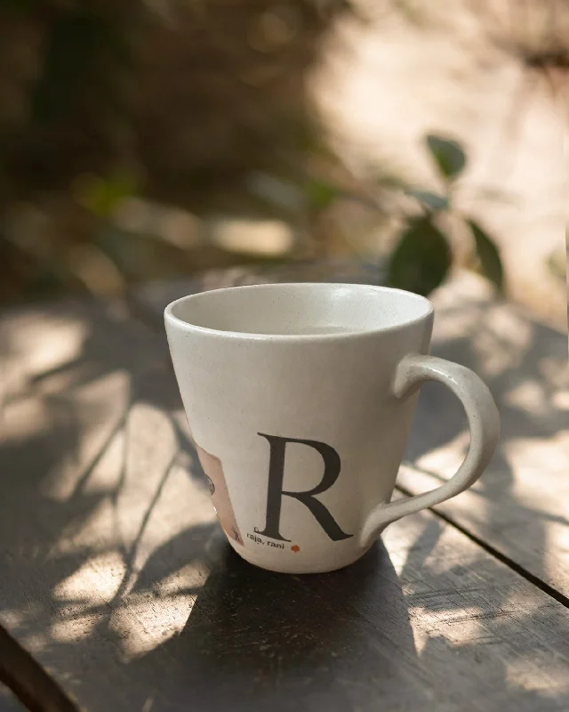Alphabet R Mug - Stoneware Refined Men's Hand