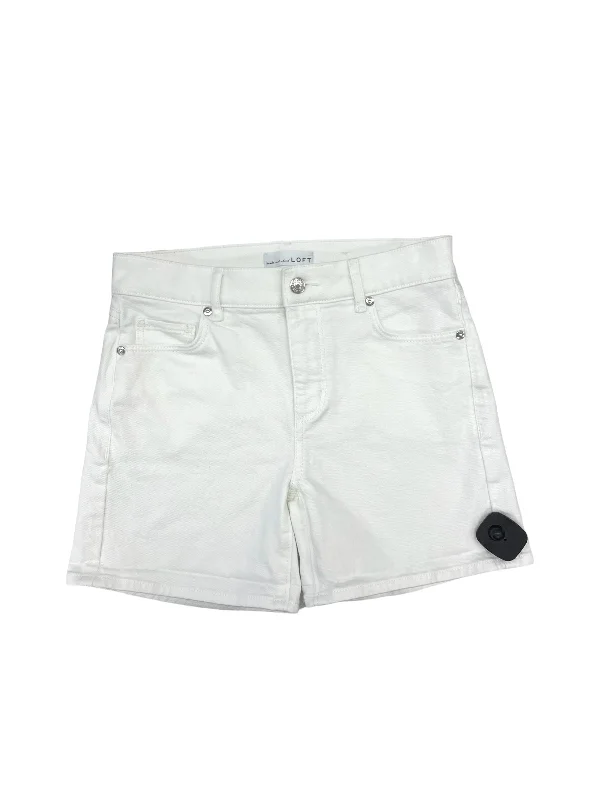 White Shorts Loft, Size 00 Dapper Men's Bow
