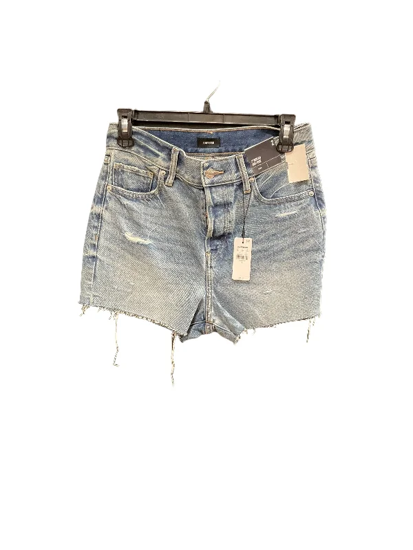 Blue Denim Shorts Express, Size 2 Modern Men's Geometric