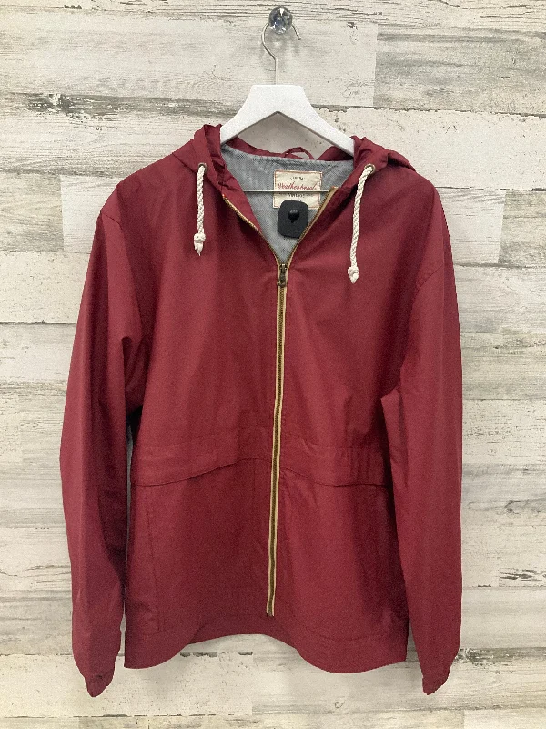 Jacket Windbreaker By Weatherproof In Red, Size: M Refined Men's Velvet