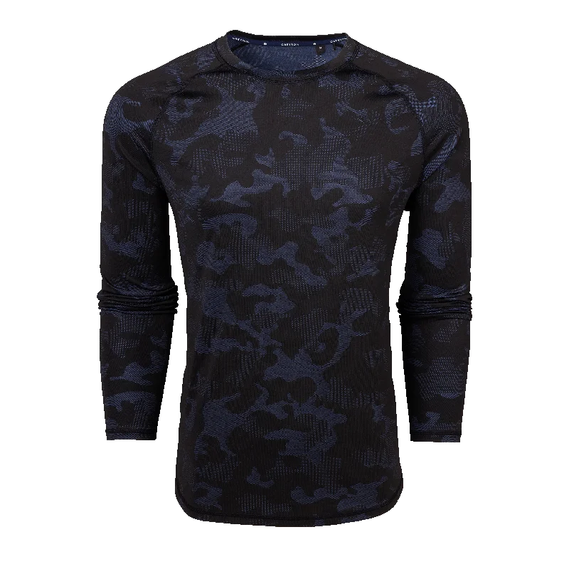 Camo Kennebec Long Sleeve Sport Tee Casual Men's Short