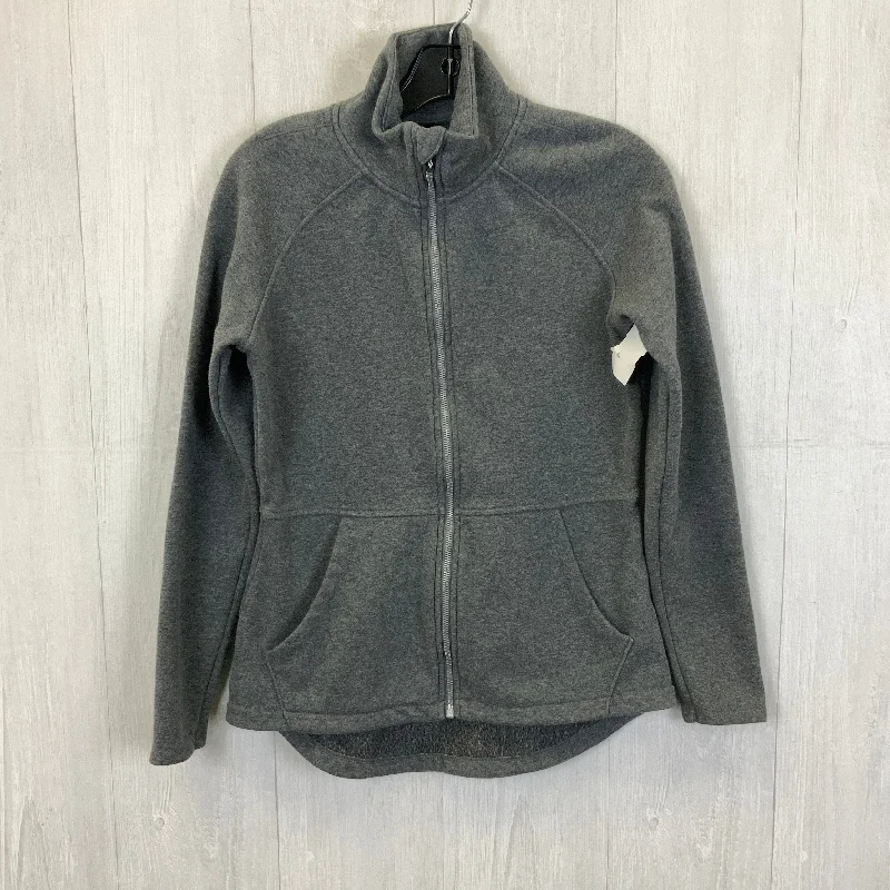 Athletic Jacket By Skechers In Grey, Size: S Modern Men's 