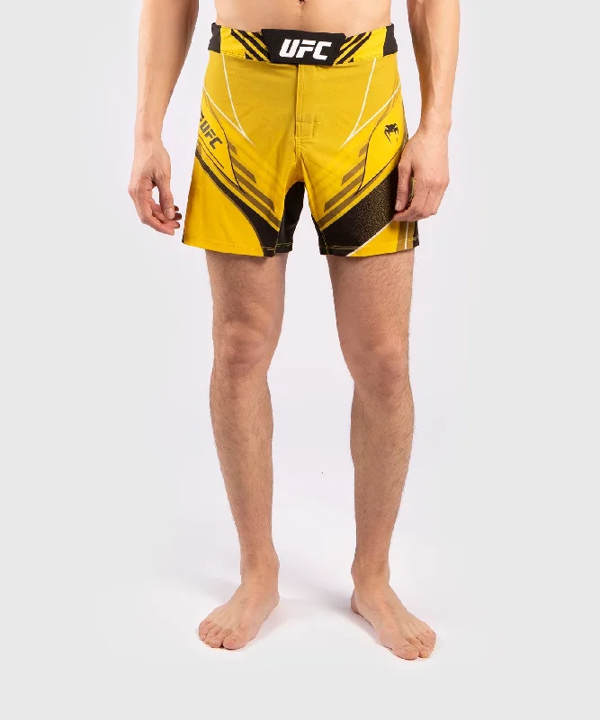 UFC Venum Pro Line Men's Shorts - Yellow Laid