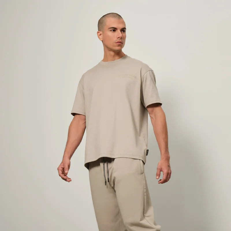 Men's Relaxed Fit Jersey Tee Monochromatic Office Style