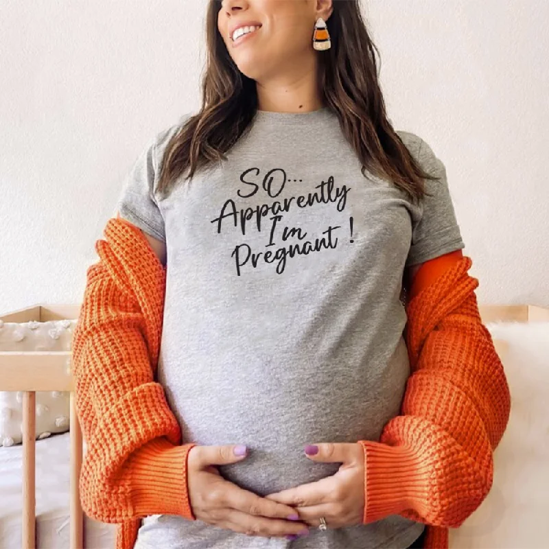 So... Apparently I'm Pregnant Women's T-shirt Dapper Men's Bow
