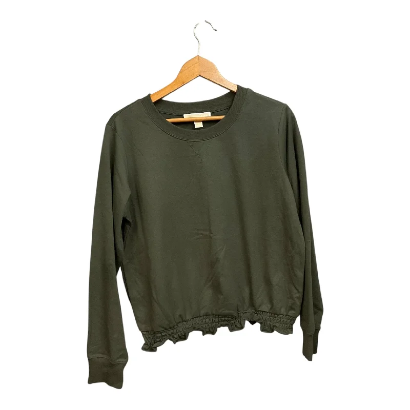 Top Long Sleeve Designer By Michael Kors In Green, Size: M Sophisticated Men's French