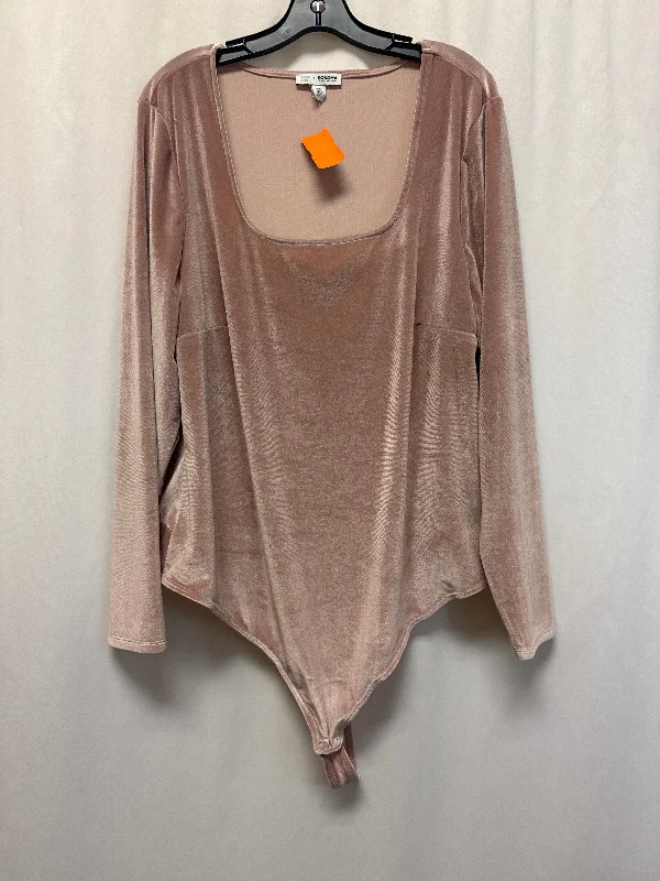 Top Long Sleeve By Sonoma In Pink, Size: 2x Adventure