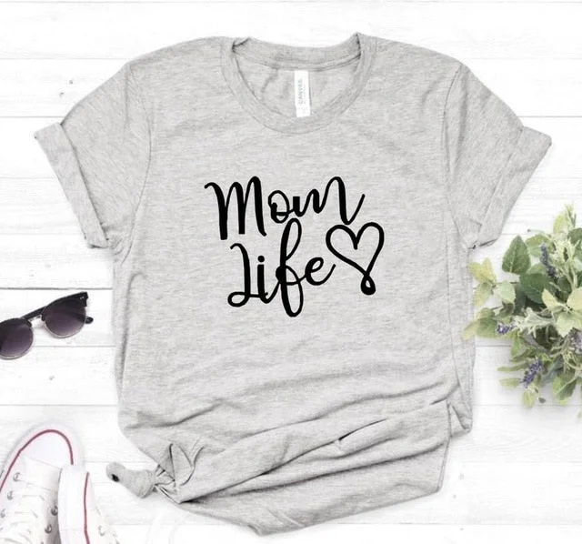 Mom Life Slogan T-Shirt (MRK X) Traditional Men's Wool