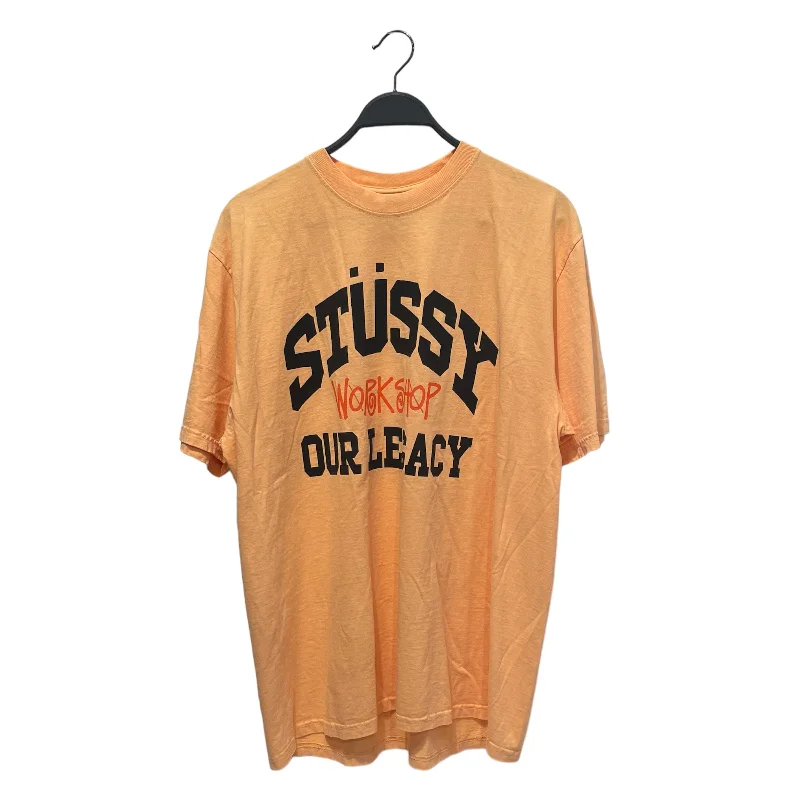 STUSSY/T-Shirt/L/Cotton/ORN/Graphic/Our Legacy Workshop Front Logo Edgy Men's Punk