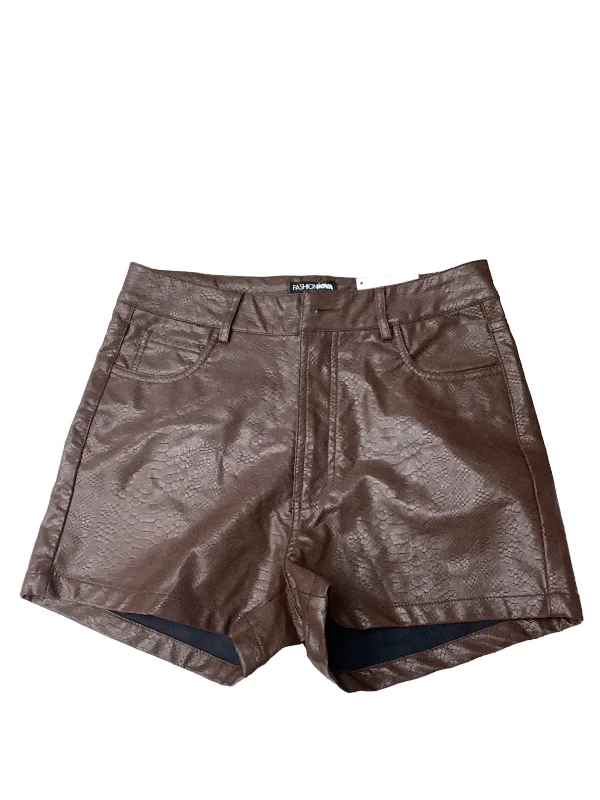 Brown Shorts Fashion Nova, Size M Polished Men's Silk