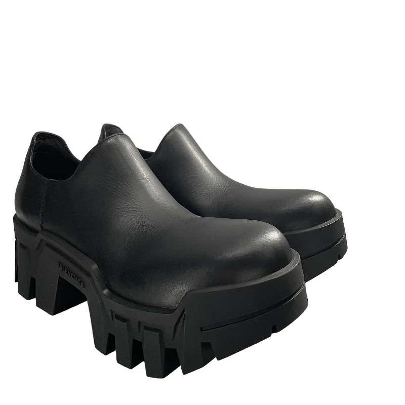 BALENCIAGA/Shoes/EU 41/Leather/BLK/BULLDOZER SLIP-ON Youthful Men's Pop