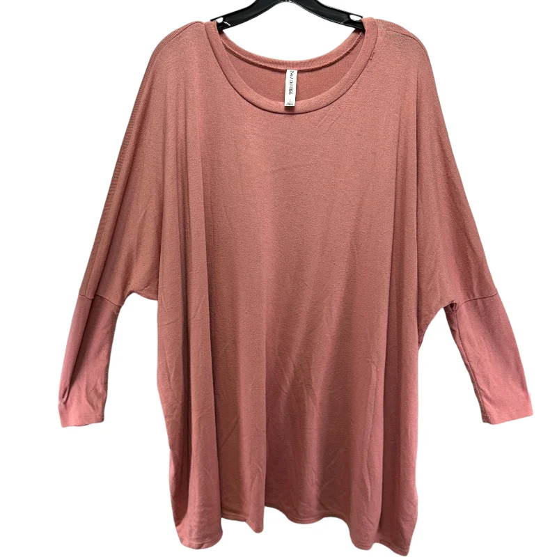 Top Long Sleeve By Zenana Outfitters In Mauve, Size: L Artistic Men's Avant