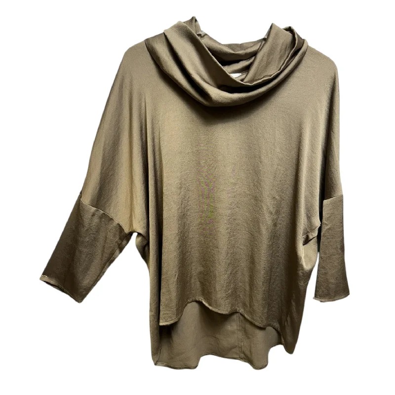 Top 3/4 Sleeve By Joseph Ribkoff In Taupe, Size: 6 Elegant Men's Formal 