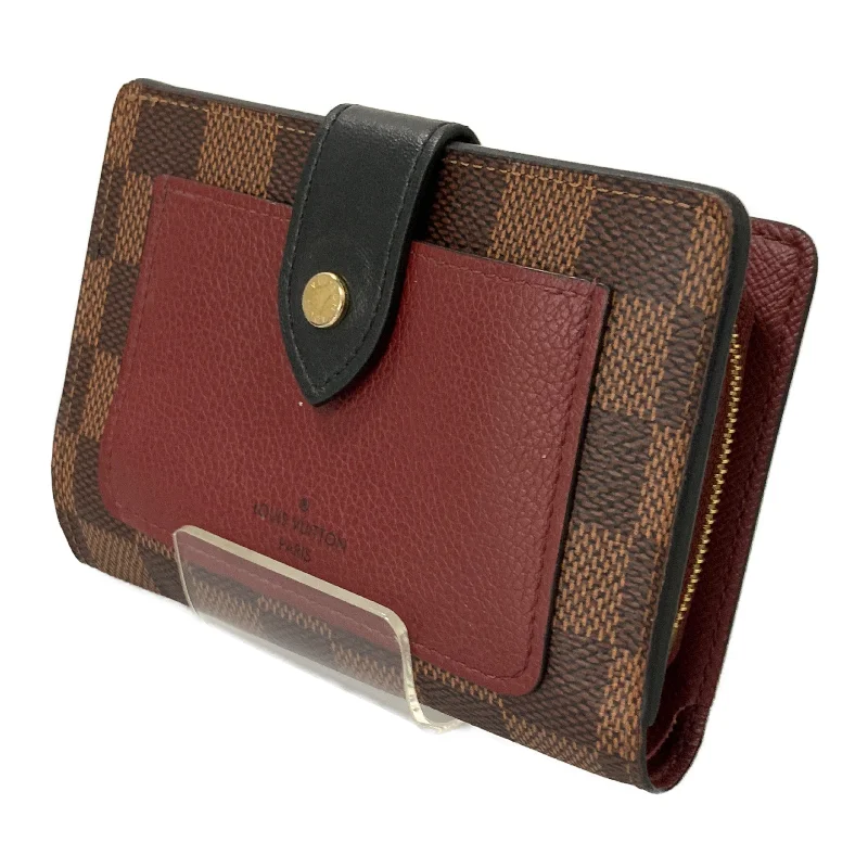 LOUIS VUITTON/Bifold Wallet/Brown/Leather/All Over Print/PORTEFEUILLE JULIETTE_DAMIER/N60381 Elegant Men's Cashmere