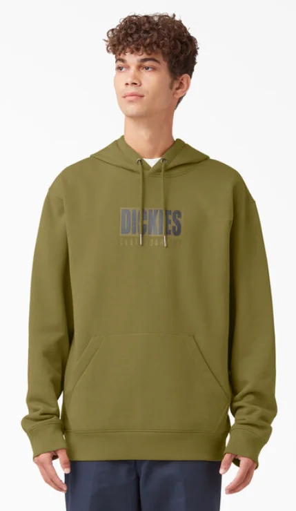 Dickies Skateboarding Relief Fleece Hoodie - Green Moss Adventure
