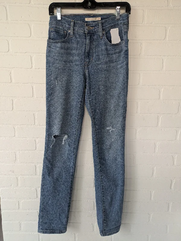 Blue Denim Jeans Straight Levis, Size 2 Vintage Men's 1970S Disco