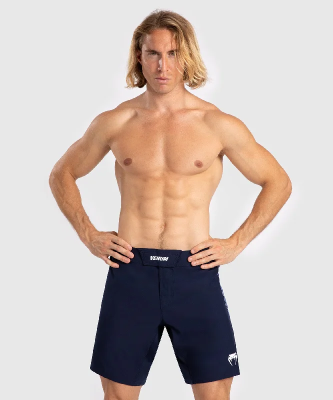 Venum Tempest Men's Fight Shorts - Navy Blue/Blue Tailored