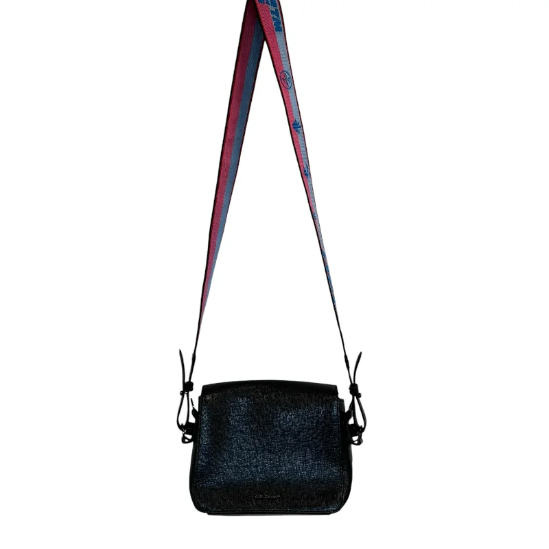 OFF-WHITE/Cross Body Bag/Stripe/Leather/BLK/PINK/BLU/STRAP/WHT/STRIPE Sleek Men's Metallic