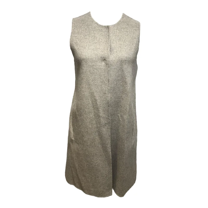 Wool Duster Vest By Eileen Fisher In Grey, Size: M Laid