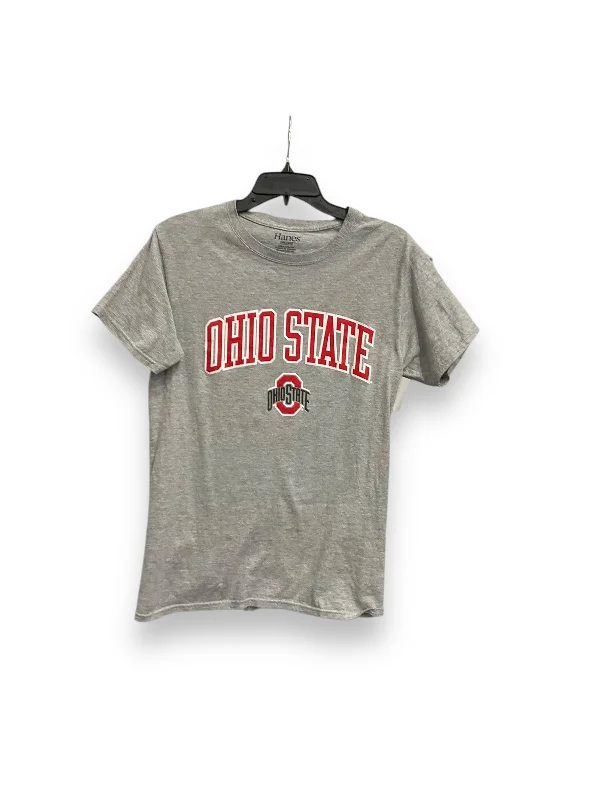 Top Short Sleeve By Hanes In Grey, Size: S Beach