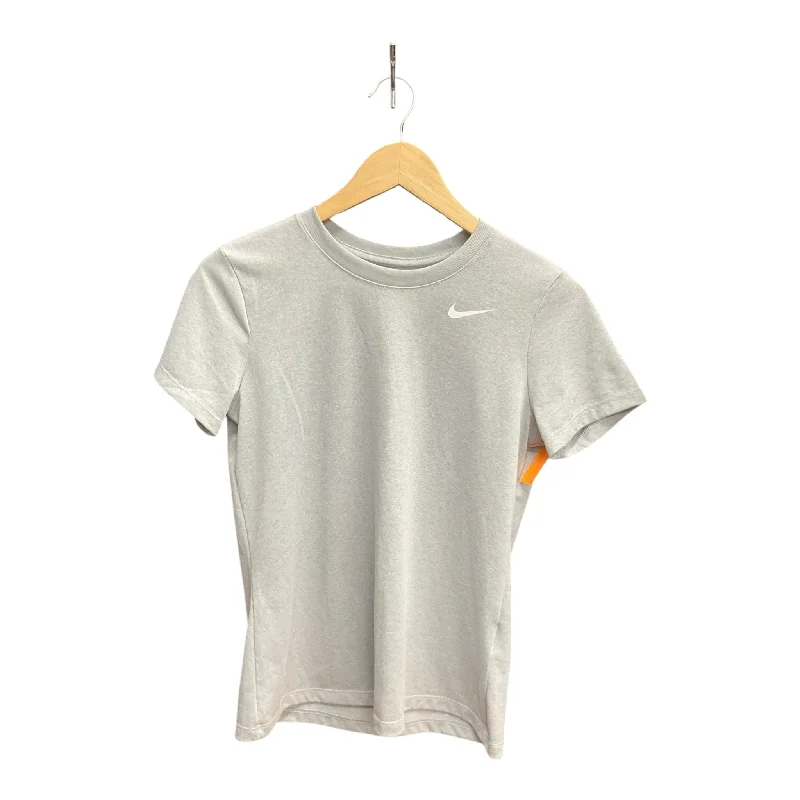 Athletic Top Short Sleeve By Nike In Grey, Size: S Refined Men's Velvet