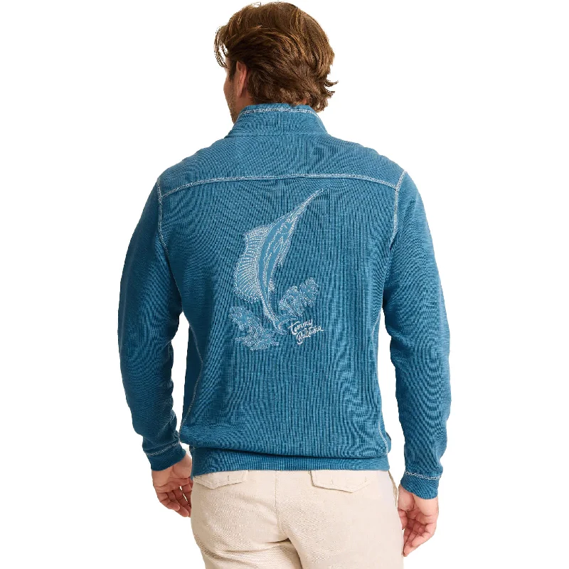 Tommy Bahama Tobago Bay Marlin Splash Hz Sweater - Blue Allure Bohemian Men's Free