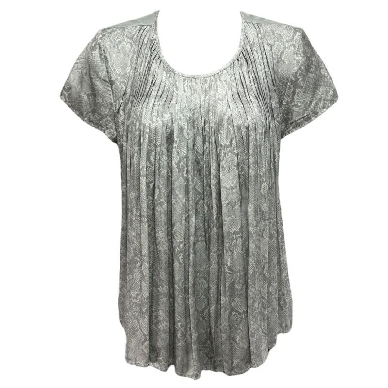 Top Short Sleeve By Dolan Left Coast In Snakeskin Print, Size: Xs Casual Men's Loose
