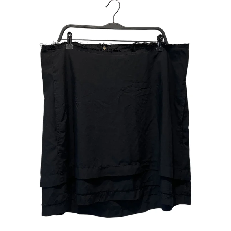 COMME des GARCONS/Skirt/S/Cotton/BLK/ Monochromatic Office Style