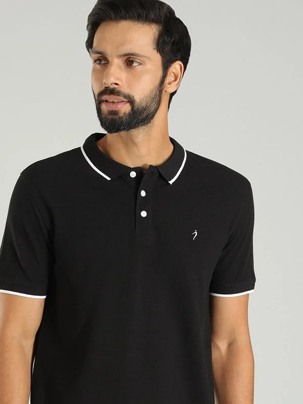 Men Solid Polo T-Shirt Dynamic Men's Glow