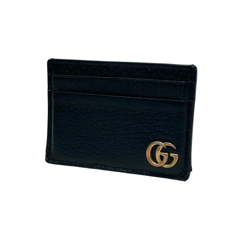 GUCCI/Bifold Wallet/BLK/money clip Traditional Men's Wool