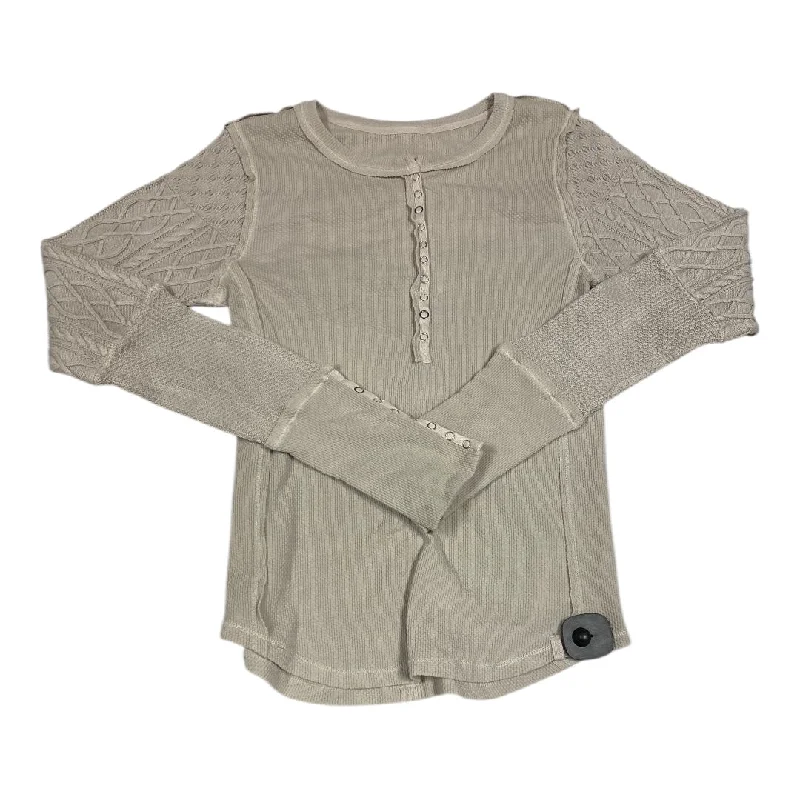 Top Ls By We The Free In Cream, Size:Xl Cool Men's Skate