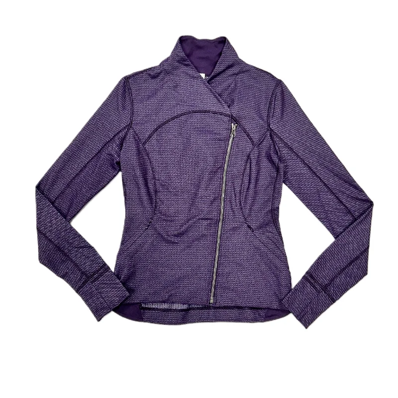 Athletic Jacket By Lululemon In Purple, Size: M Tailored