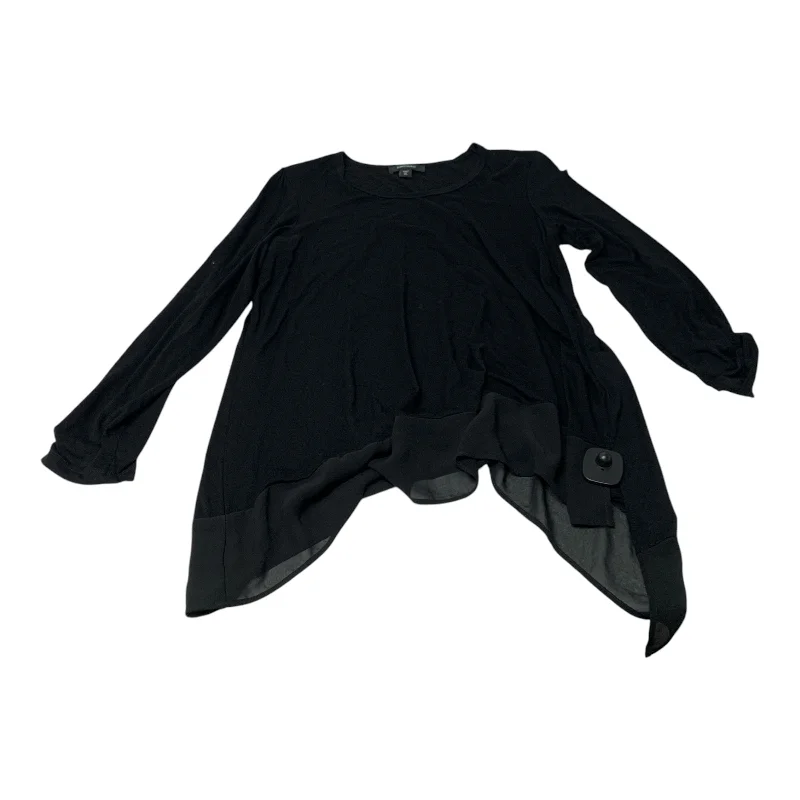 Top Long Sleeve By Karen Kane In Black, Size: Xl Elegant Men's Cashmere
