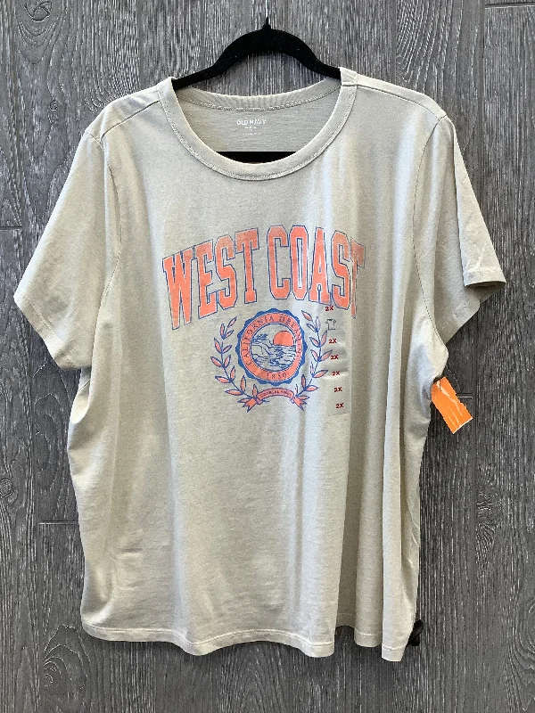 Top Short Sleeve By Old Navy In Bronze, Size: 2x Dapper Men's 1920S
