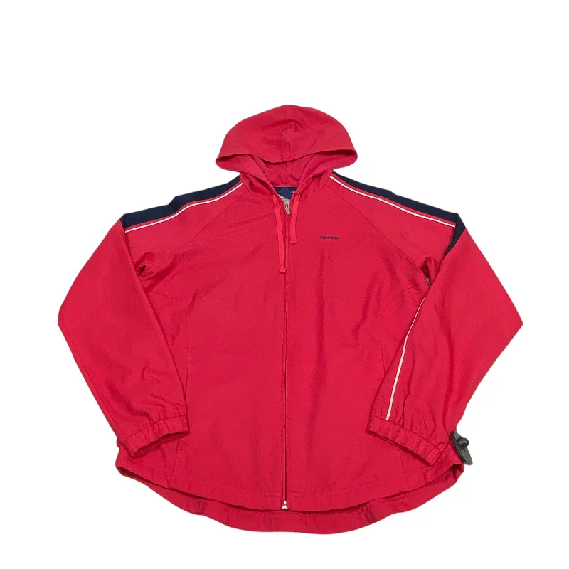 Athletic Jacket By Reebok In Pink, Size: M Refined Men's Hand