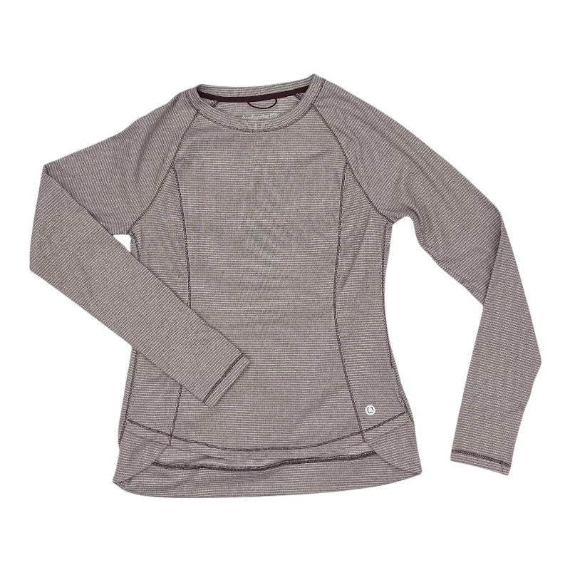 Athletic Top Ls Collar By Avalanche In Purple, Size:M Cozy Men's Winter