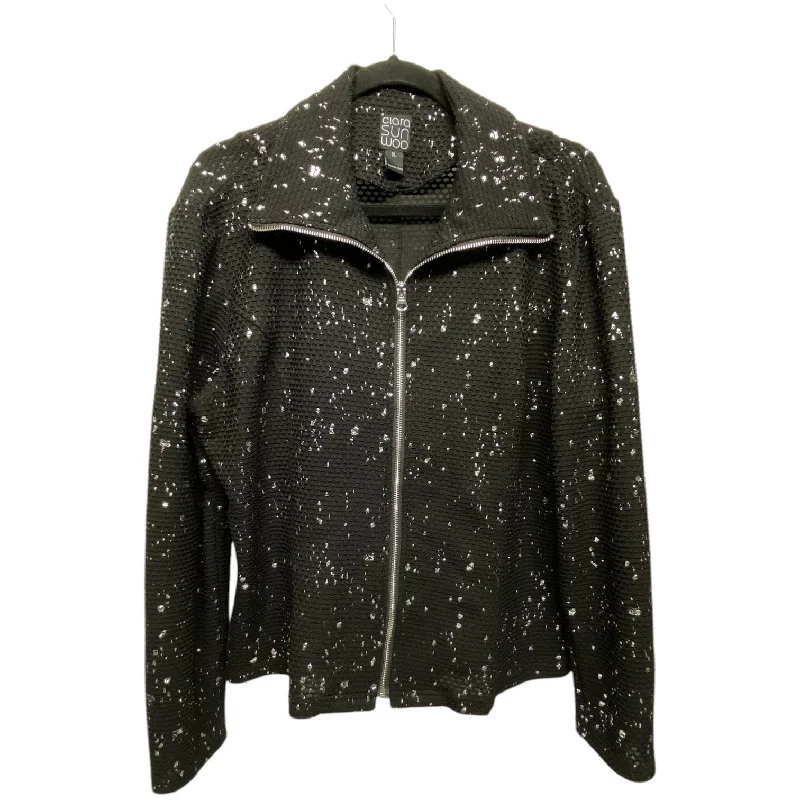 Jacket Other By Clara Sun Woo In Black & Silver, Size: Xl Organic