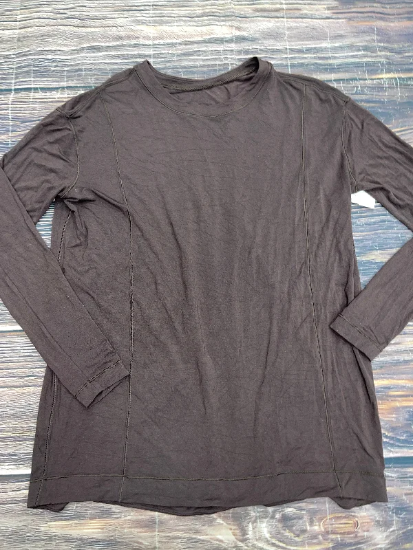 Athletic Top Long Sleeve Crewneck By Lululemon In Brown, Size: M Refined Men's European