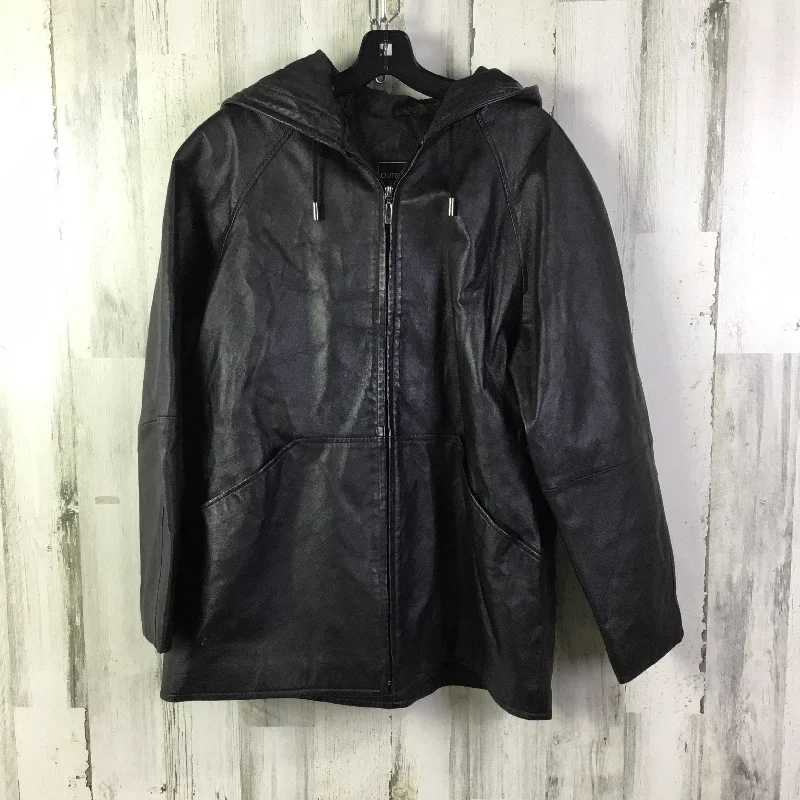 Jacket Leather By Clothes Mentor In Black, Size: 1x Practical Men's Multi