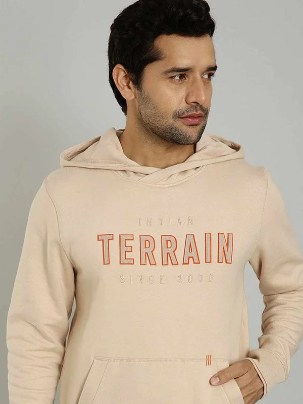 Men Graphic Full Sleeve Sweatshirt with Hoodie Relaxed Men's Beach