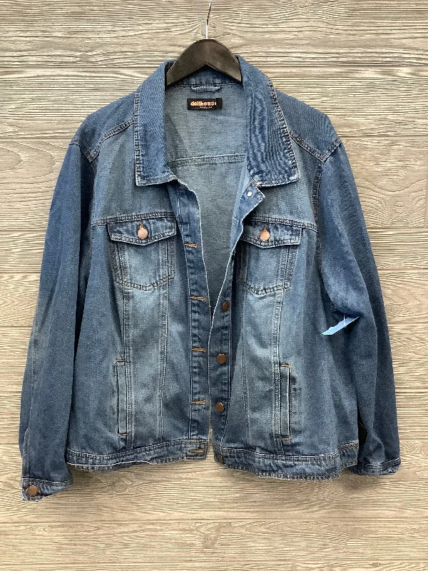 Jacket Denim By Dollhouse In Blue Denim, Size: 3x Rugged Men's Outdoor 