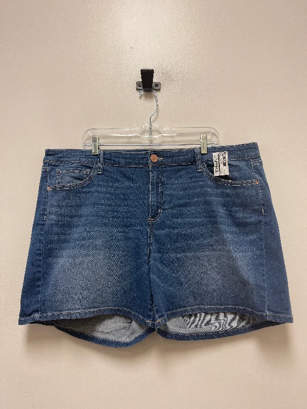 Blue Denim Shorts Ana, Size 22 Elegant Men's Formal 