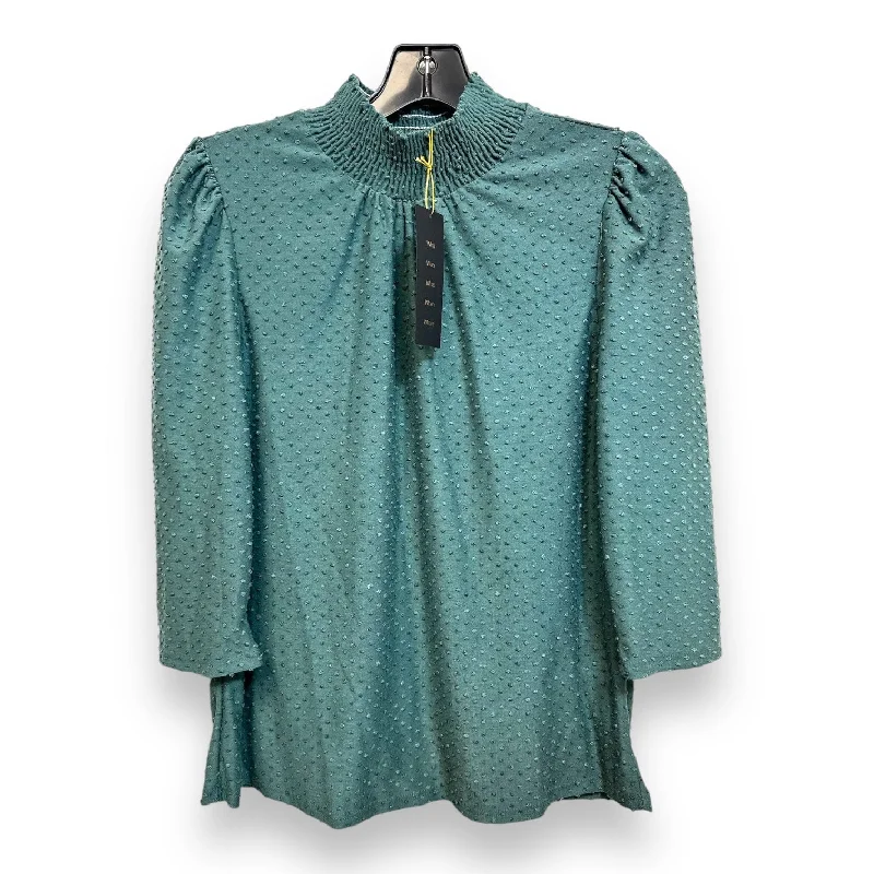 Top Long Sleeve By W5 In Green, Size: L Bold Men's Animal