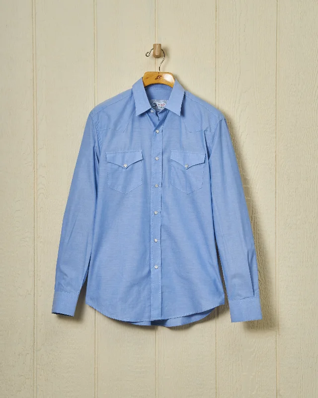 Western Sea-Washed Shirt in Chambray Confident Men's Power