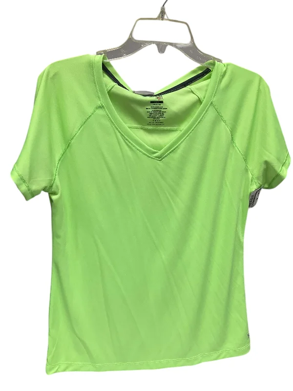 Athletic Top Short Sleeve By Danskin In Green, Size: L Modern Men's Geometric