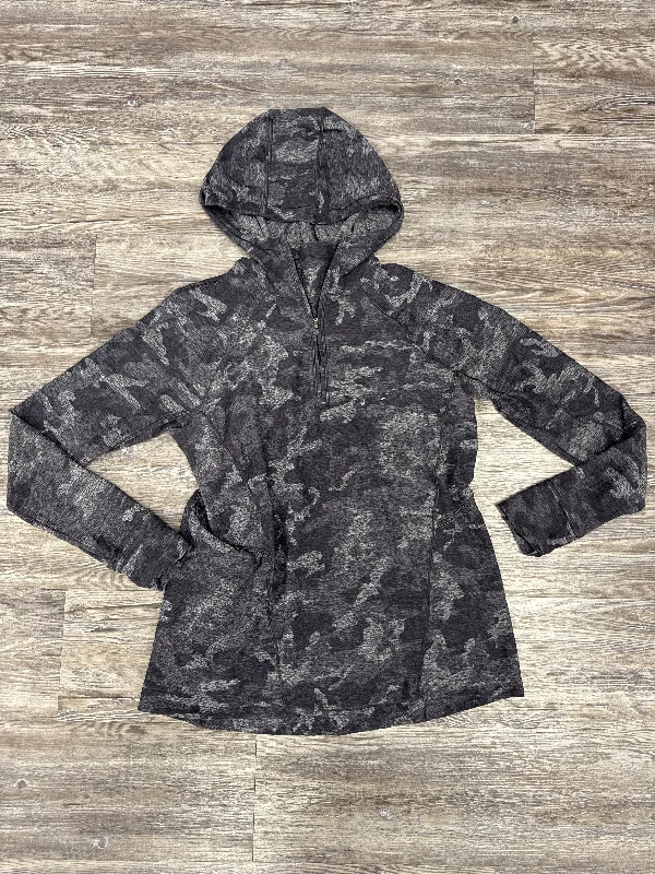 Athletic Top Long Sleeve Hoodie By Lululemon In Camouflage Print, Size: 8 Elegant Men's Cashmere